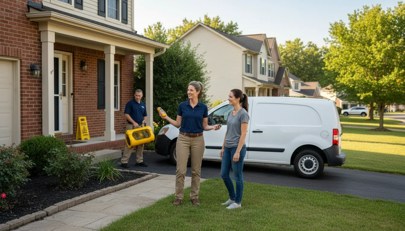 Water restoration image for Dehumidification And Cleanup Services in North Ridgeville, OH